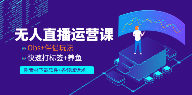 【副业项目3323期】无人直播运营课：Obs+伴侣玩法 快速打标签+养鱼（附素材下载软件+各领话术)-千图副业网