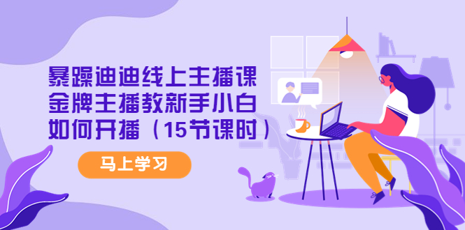 【副业项目4495期】暴躁迪迪线上主播课，金牌主播教新手小白如何开播（15节课时）-千图副业网