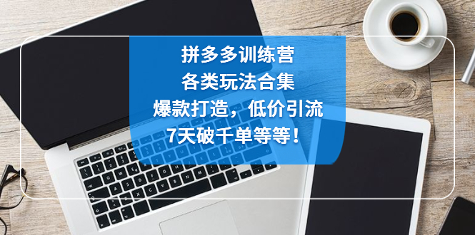 【副业项目4925期】拼多多训练营：各玩法合集，爆款打造，低价引流，7天破千单等等-千图副业网