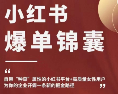 【副业项目4942期】小红书爆单锦囊，自带种草属性+高质量女性用户，为你的企业开辟一条新的掘金路径-千图副业网