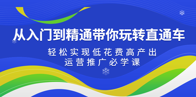 【副业项目5274期】从入门到精通带你玩转直通车：轻松实现低花费高产出，35节运营推广必学课-千图副业网