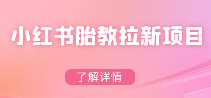 【副业项目6099期】小红书胎教网盘拉新项目，可在私域变现两次（作品制作教程+素材）-千图副业网