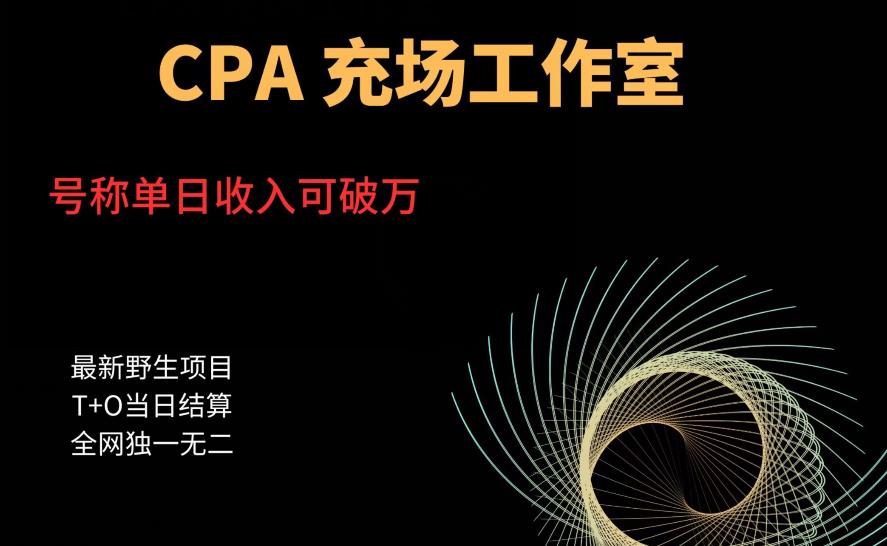 【副业项目6075期】cpa充场工作室，号称单日收入10000+（揭秘）-千图副业网