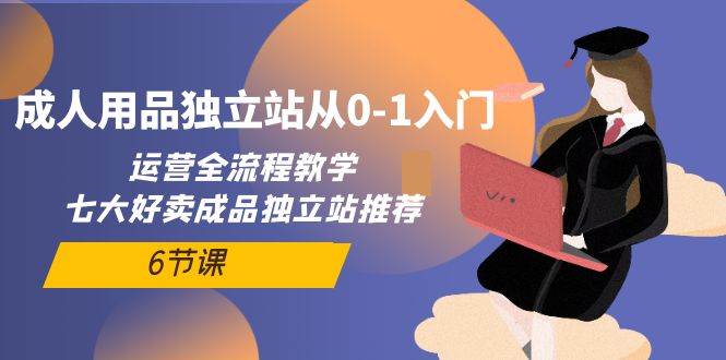 成人用品独立站从0-1入门，运营全流程教学，七大好卖成品独立站推荐-6节课-千图副业网