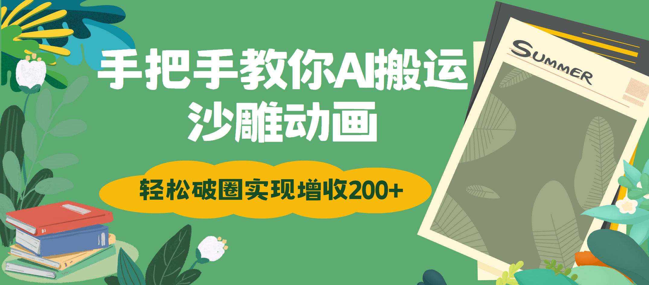 手把手教你用AI搬运沙雕动画轻松破圈实现增收200+-千图副业网