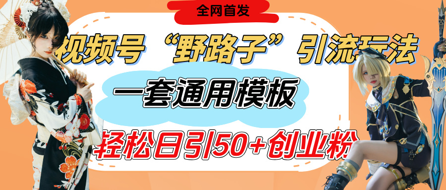 视频号“野路子”玩法，评论区疯狂截流，一套模板单日单号引流50+创业粉-千图副业网